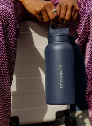 Пляшка з фільтром Lifestraw Go 2.0 Stainless Steel Water Filter 1L - aegean sea