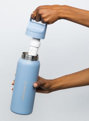 Пляшка з фільтром Lifestraw Go 2.0 Stainless Steel Water Filter 24 oz (710 ml) - icelandic blue