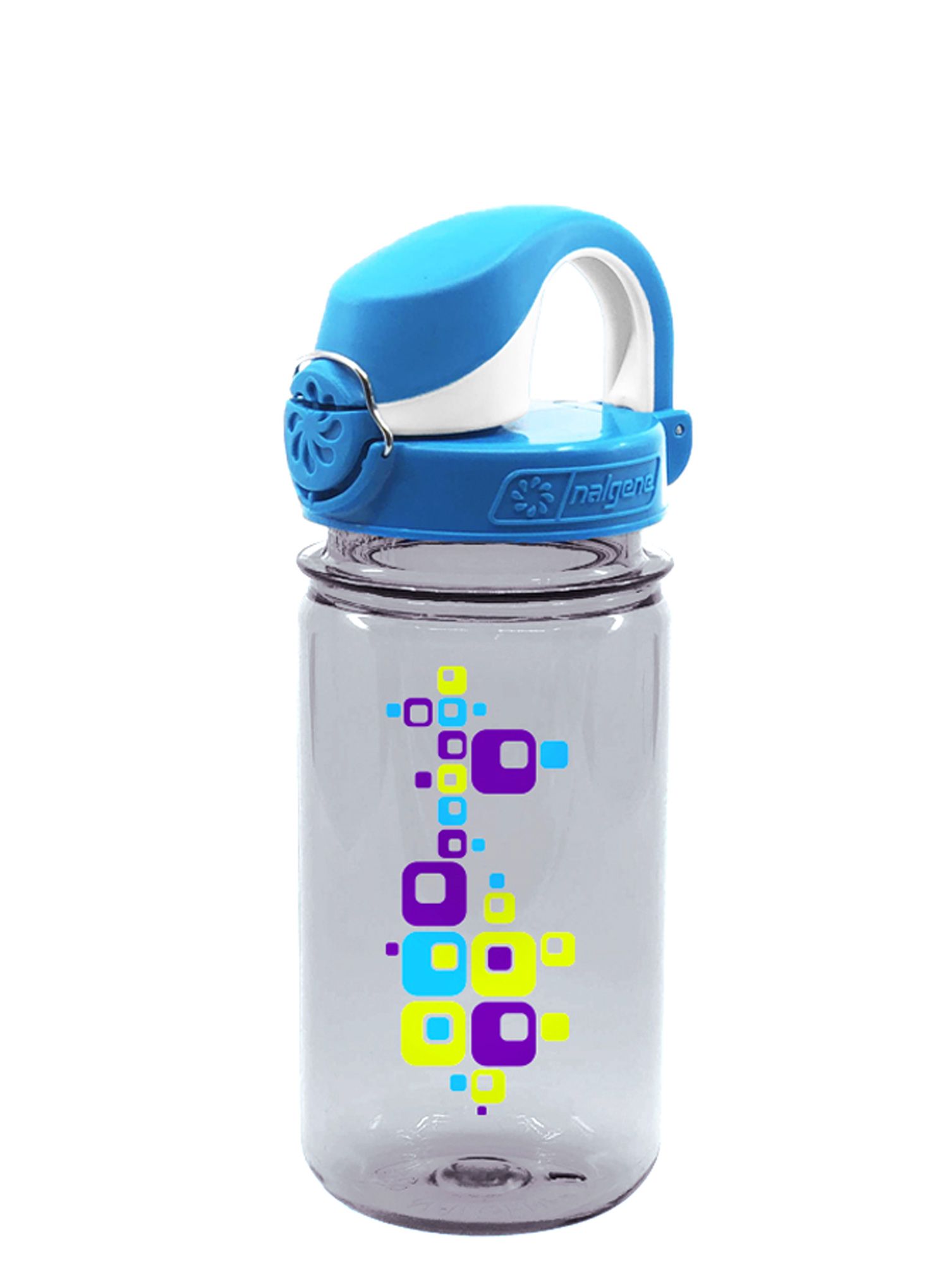 Пляшка для води для дітей Nalgene On The Fly Kids 12 oz (350 ml) - gray square