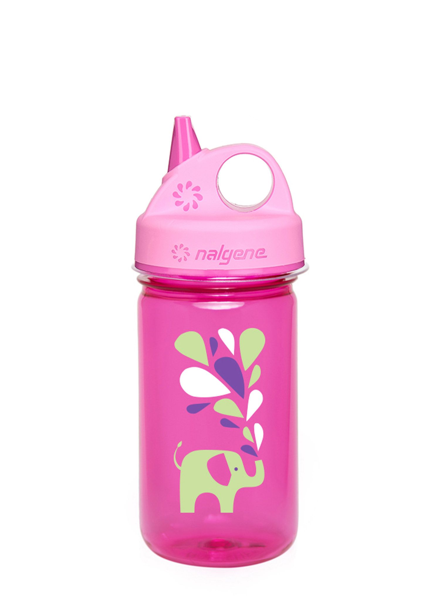 Пляшка для води для дітей Nalgene Grip-n-Gulp 12 oz (350 ml) - pink elephant