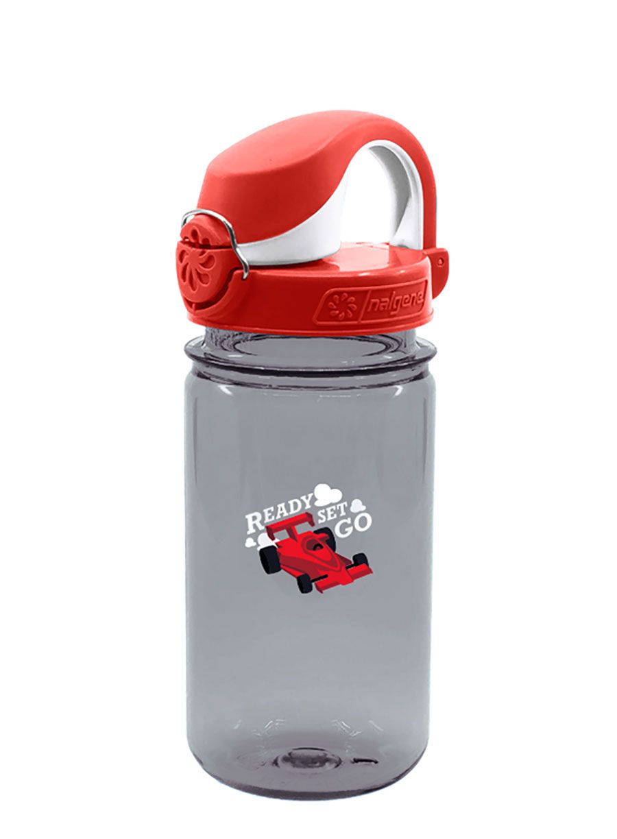 Пляшка для води для дітей Nalgene On The Fly Kids 12 oz (350 ml) - gray racecar