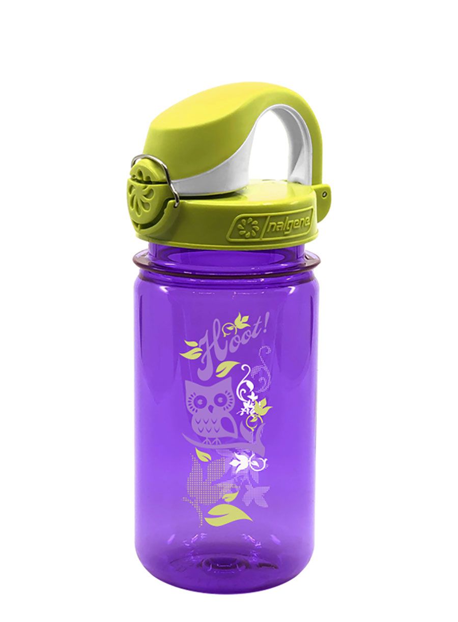 Пляшка для води для дітей Nalgene On The Fly Kids 12 oz (350 ml) - purple hoot