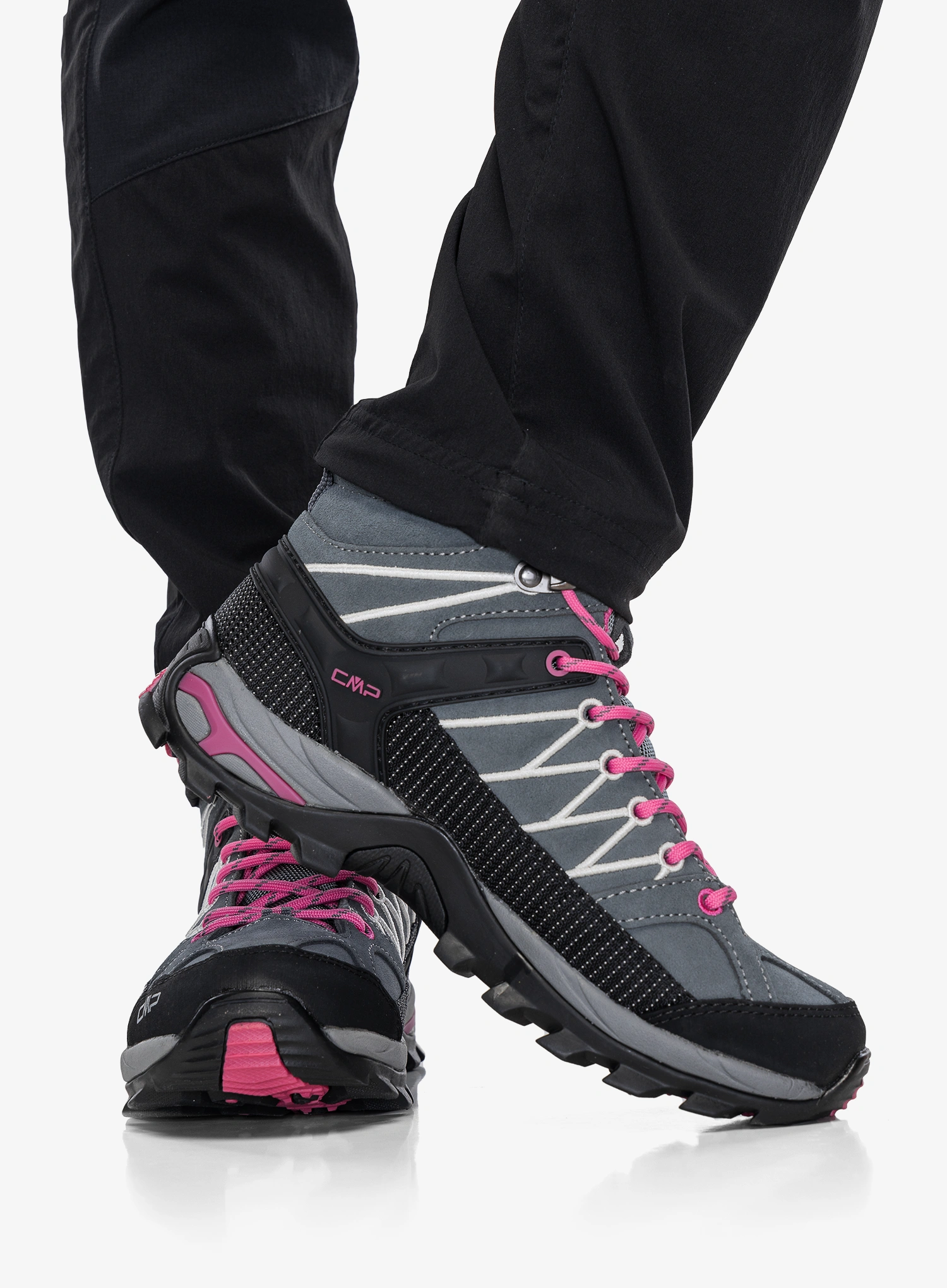 Черевики жіночі CMP Rigel Mid WP - grey/fuxia/ice