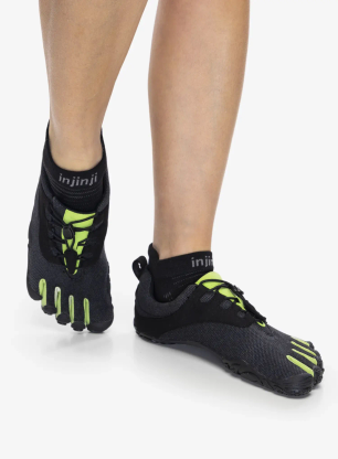 Кросівки для бігу жіночі Vibram Fivefingers V-Run Retro - black/green/black