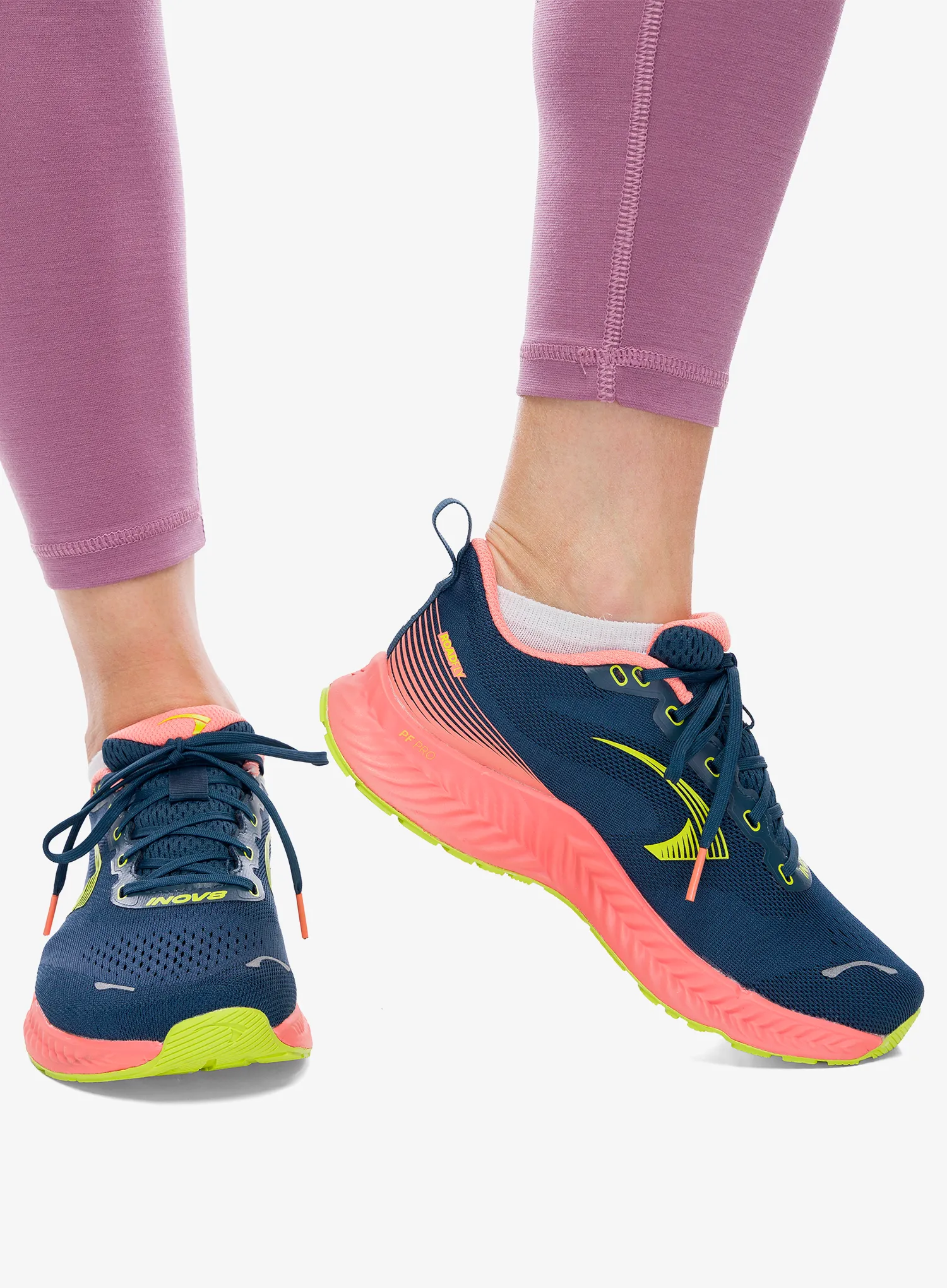 Кросівки для бігу жіночі Inov-8 RoadFly Wide - blue/coral/lime