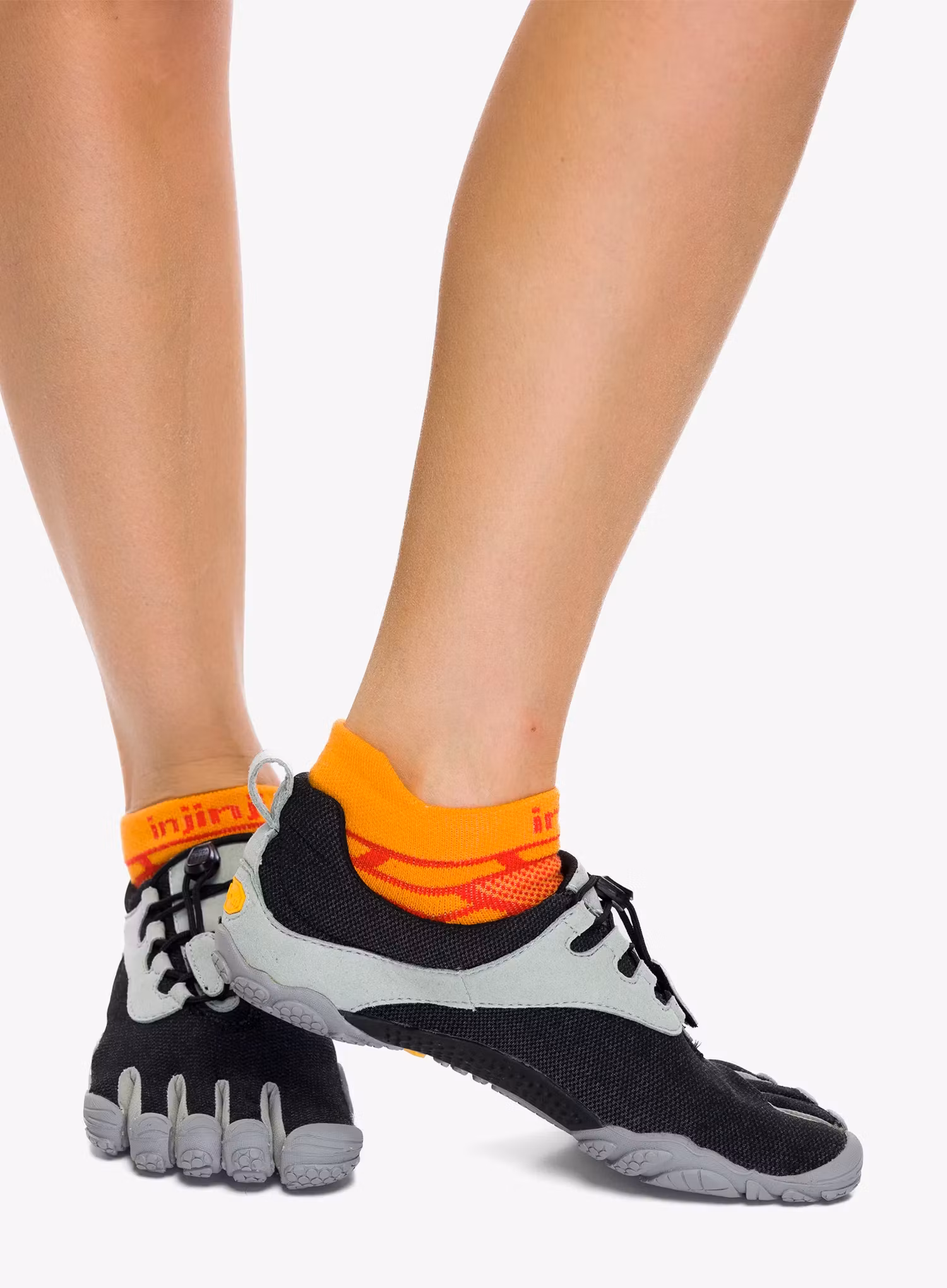 Кросівки для бігу жіночі Vibram Fivefingers V-Run Retro - black/grey