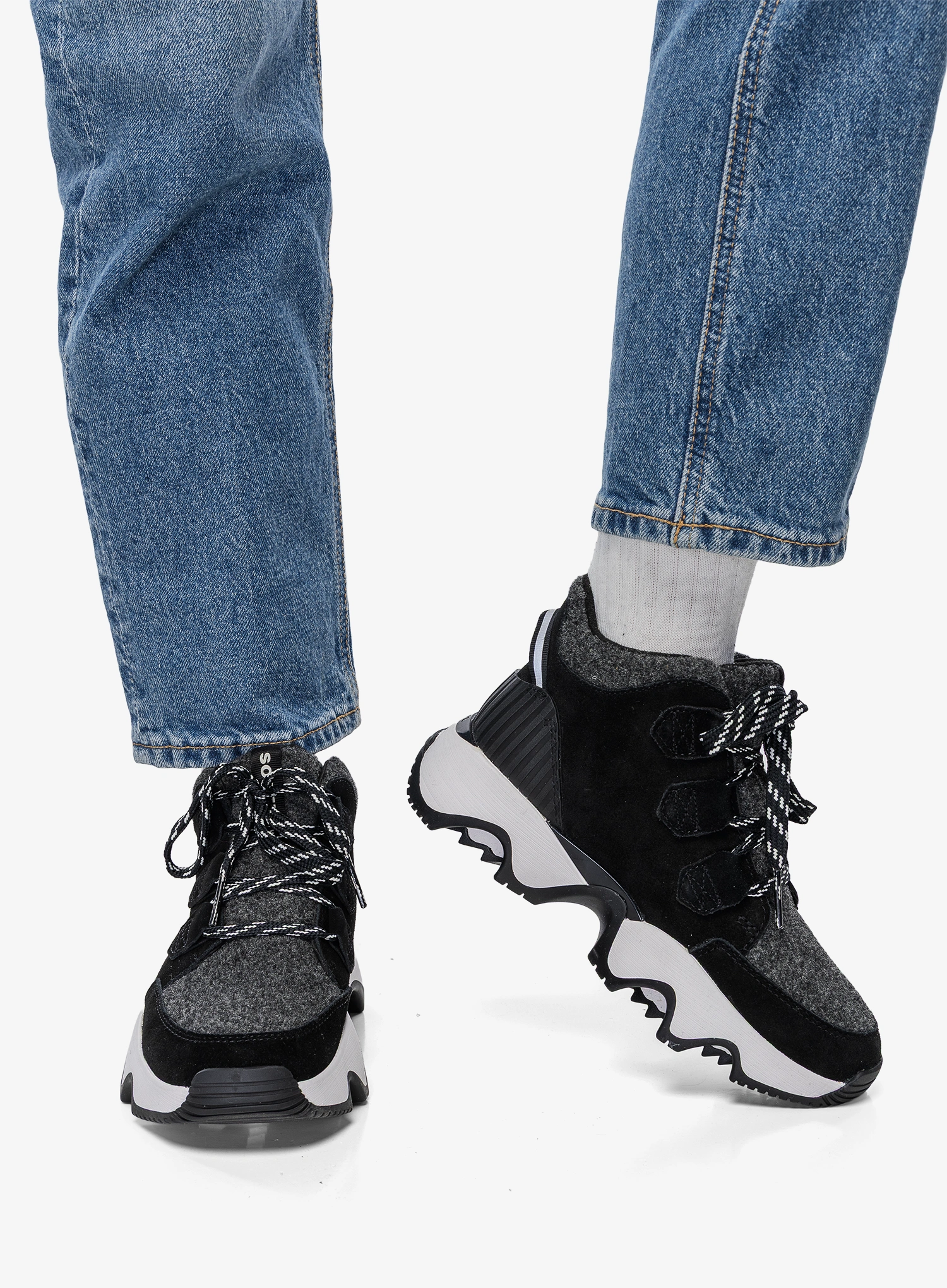 Черевики жіночі Sorel Kinetic Impact Caribou Plus WP - black/sea salt