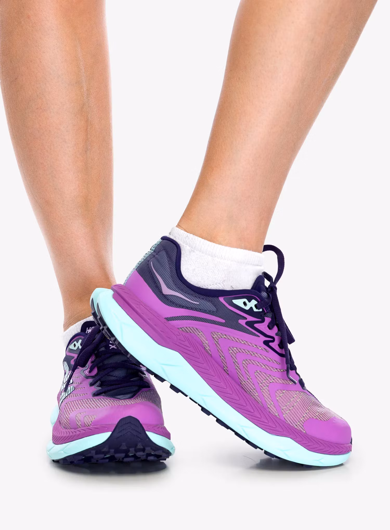 Черевики для трейлу жіночі Hoka Tecton X 2 - orchid flower/night sky