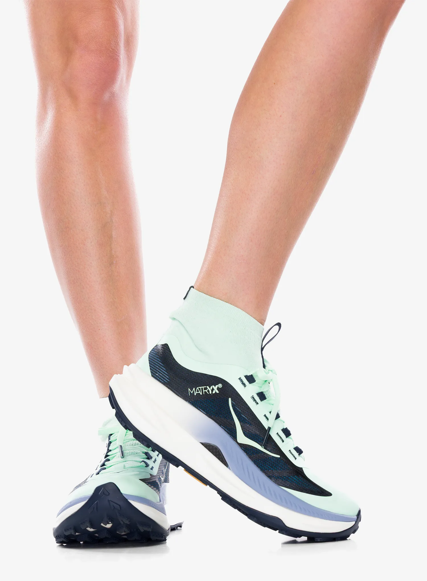 Черевики для трейлу жіночі Hoka Tecton X 3 - mint fluorite/varsity navy