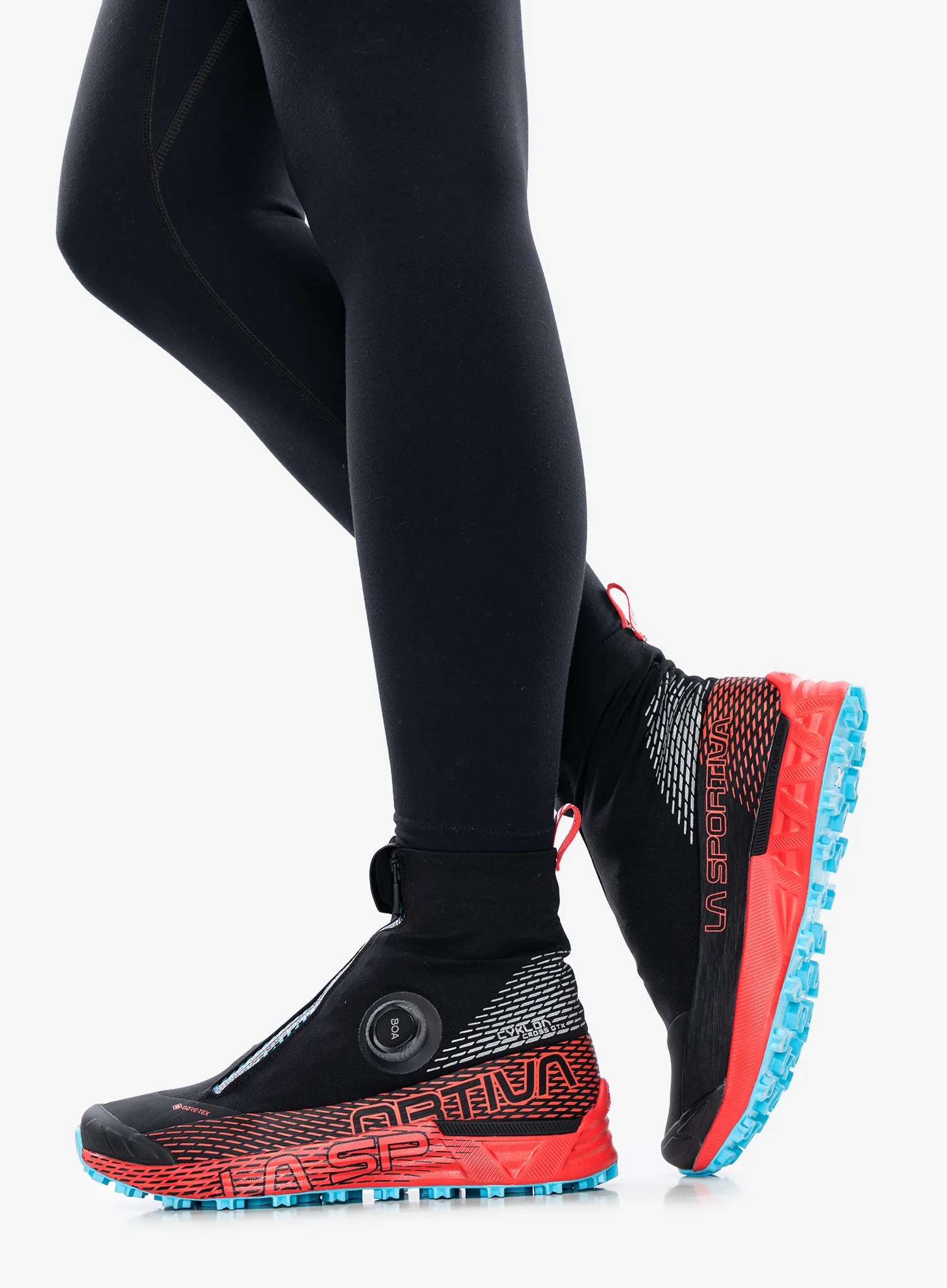 Черевики для трейлу жіночі La Sportiva Cyklon Cross GTX - black/hibiscus