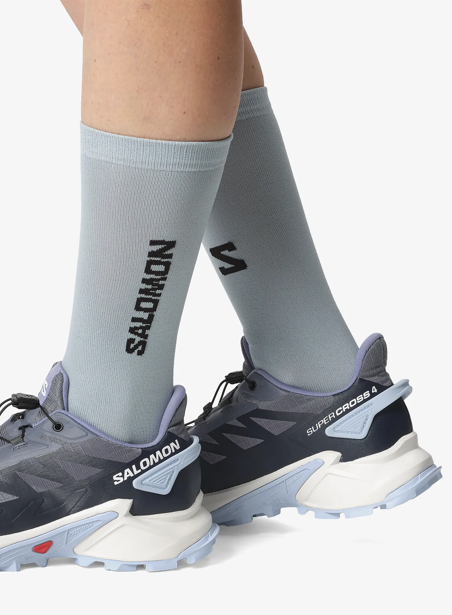 Черевики для трейлу жіночі Salomon Supercross 4 - grisaille/white/cashmere