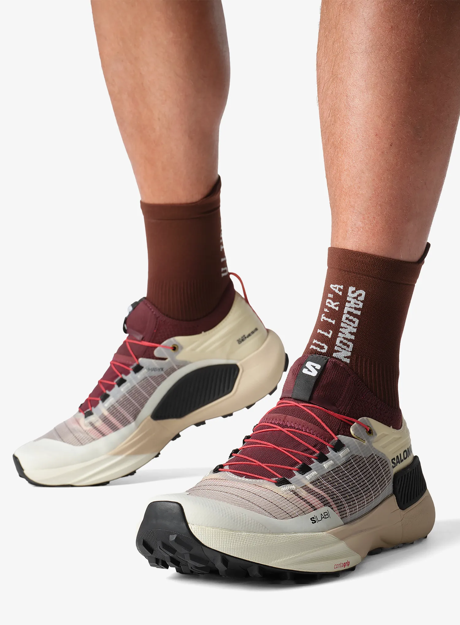 Черевики для трейлу Salomon S/Lab Genesis - vanilla/chocolate/black