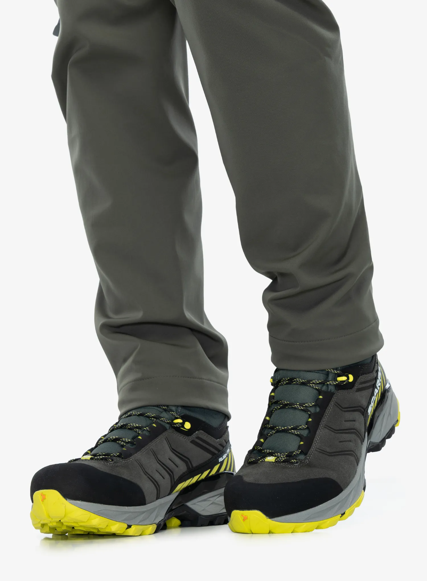 Черевики трекінгові високі Scarpa Rush TRK GTX - titanium/lime