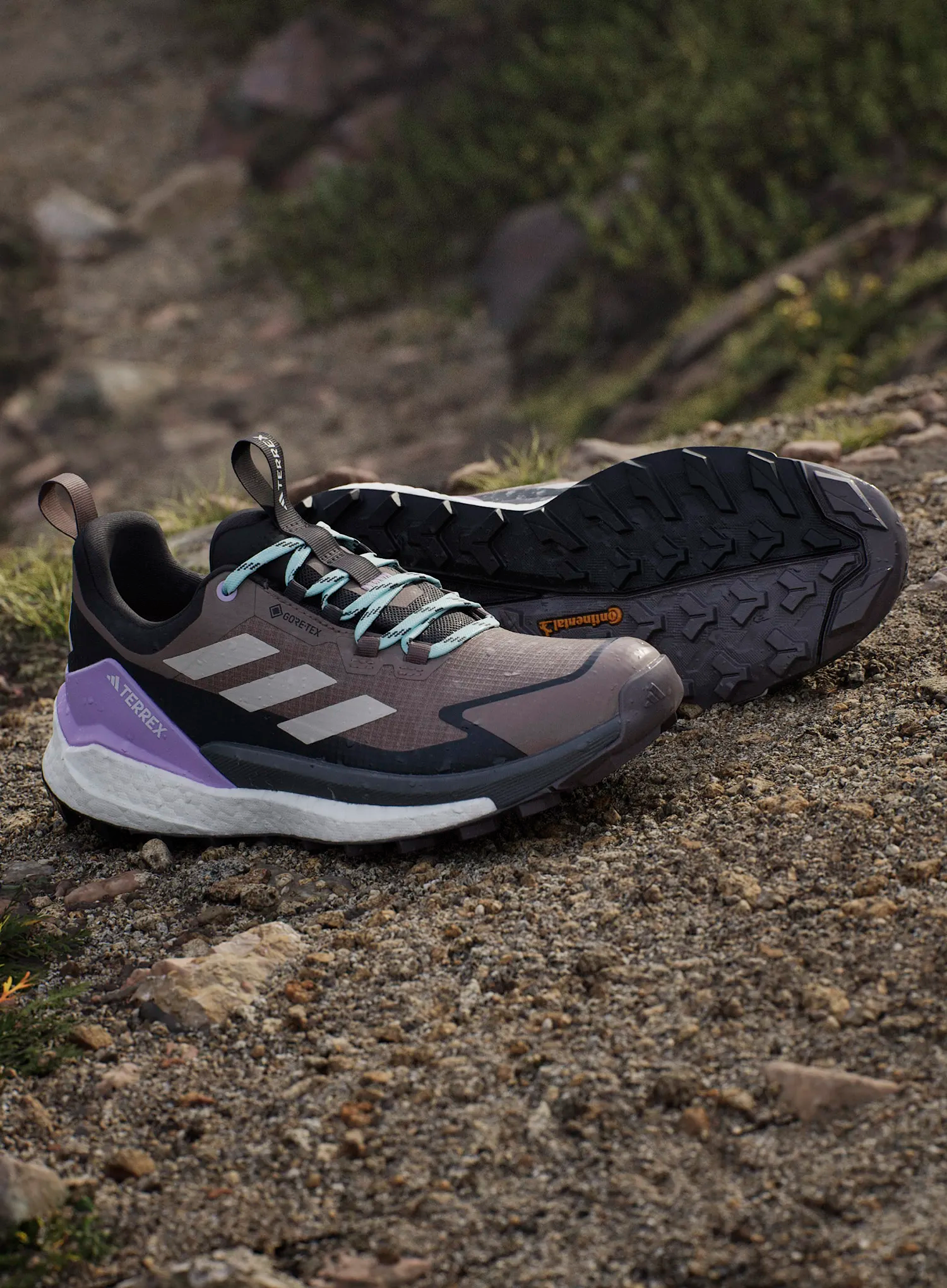 Черевики туристичні жіночі adidas TERREX Free Hiker 2 Low GTX - trace brown/won alumina/carbon