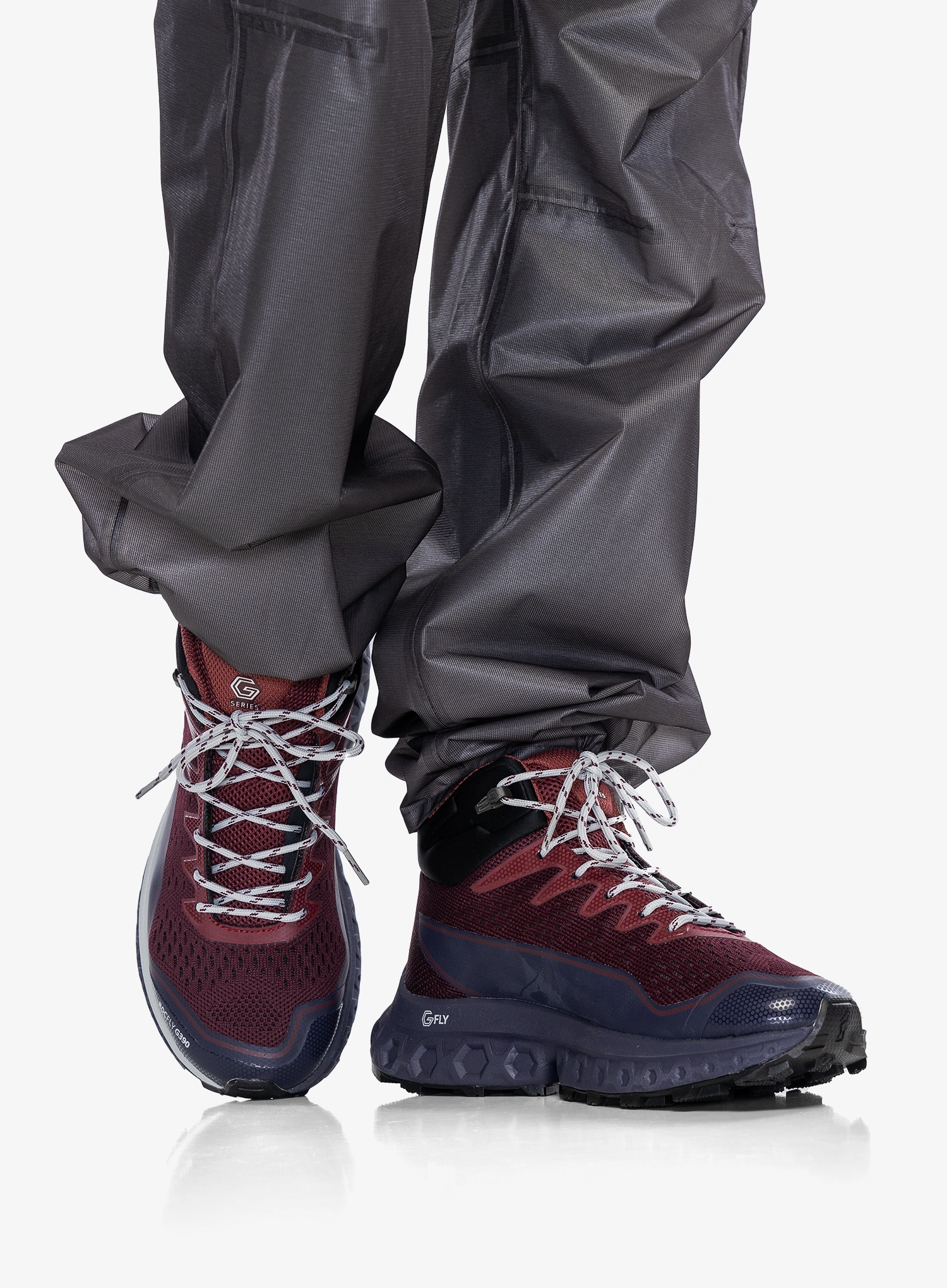 Черевики туристичні жіночі Inov-8 RocFly G 390 - burgundy/black