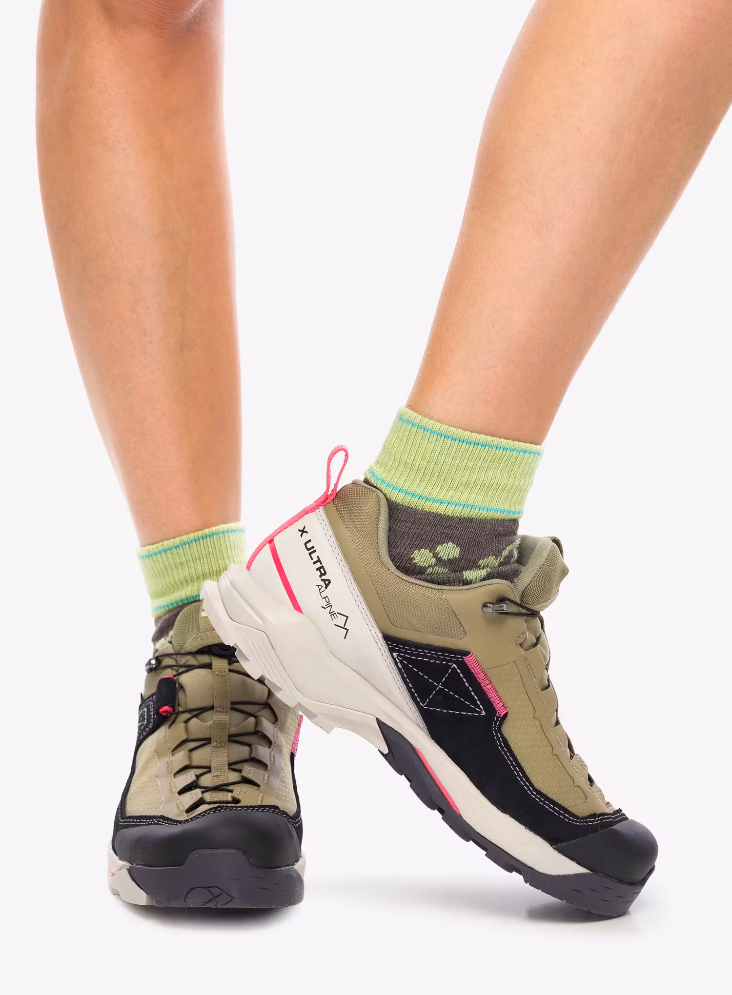 Черевики туристичні жіночі Salomon X Ultra Alpine GTX - aloe/iron/rouge