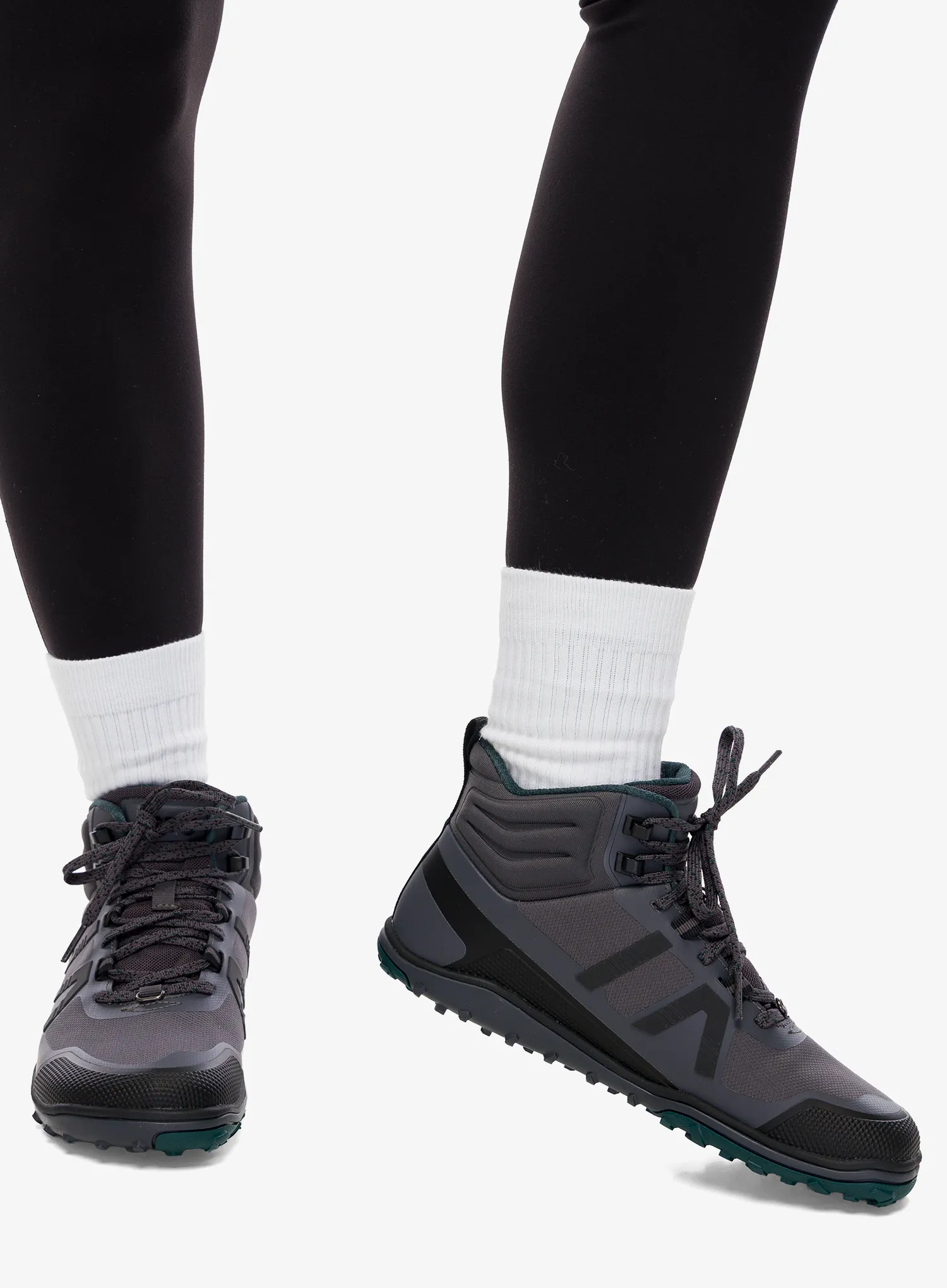 Черевики туристичні жіночі Xero Shoes Scrambler Mid II WP - asphalt/sea moss
