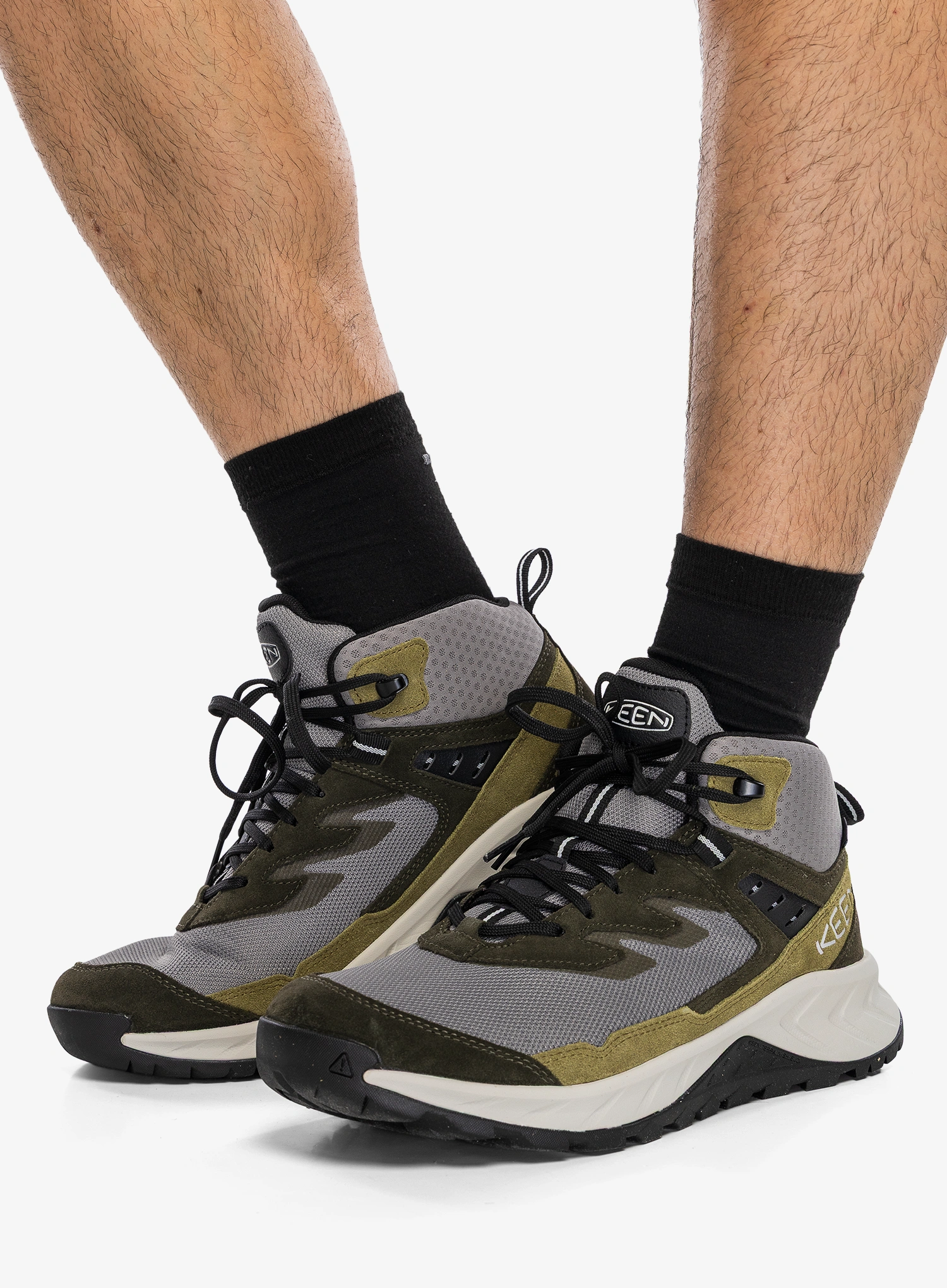 Черевики туристичні Keen Hightrail Mid Wp - steel grey/forest night