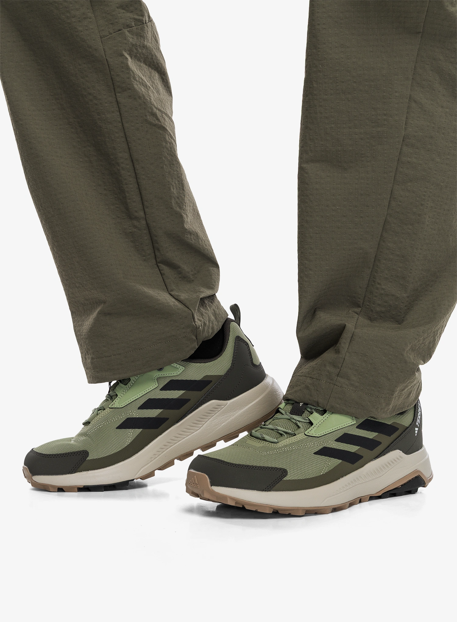 Черевики туристичні низькі adidas TERREX Anylander - tent green/carbon/olive strata