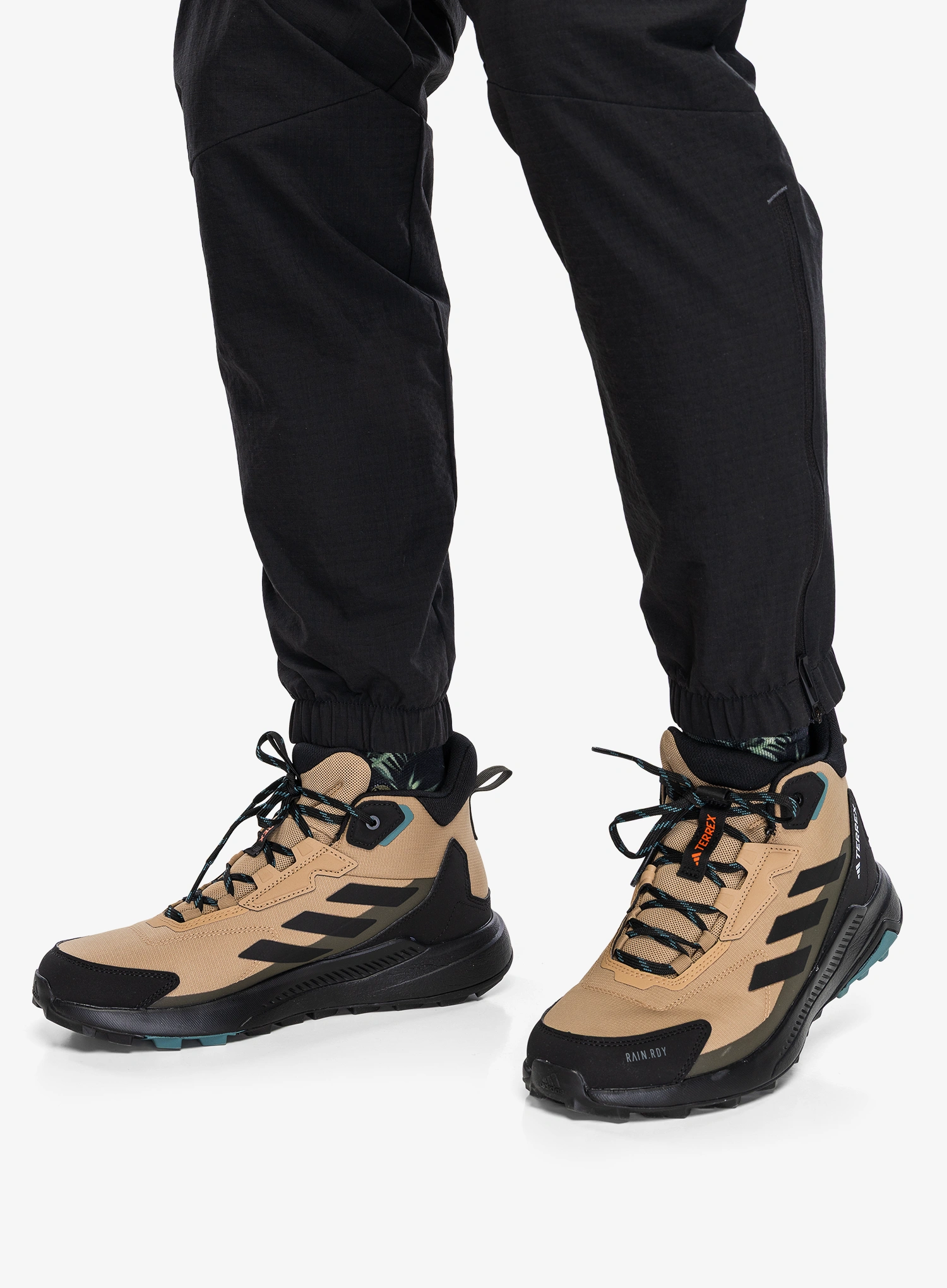 Черевики туристичні високі adidas TERREX Anylander Mid RAIN.RDY - cardboard/core blk/shad olive