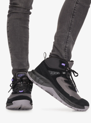 Черевики зимові жіночі Keen Hightrail Mid Polar - black/aster purple