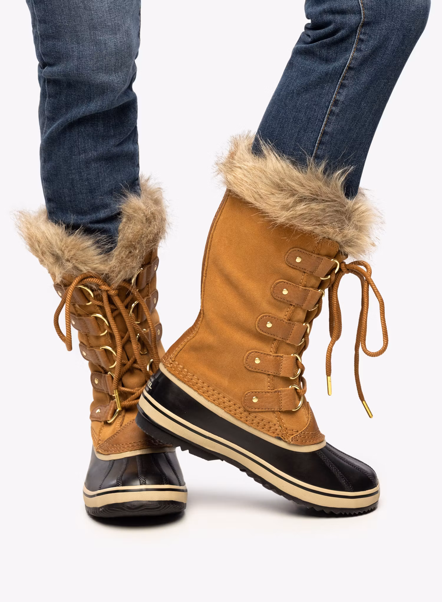 Черевики зимові жіночі Sorel Joan of Arctic - camel brown/black