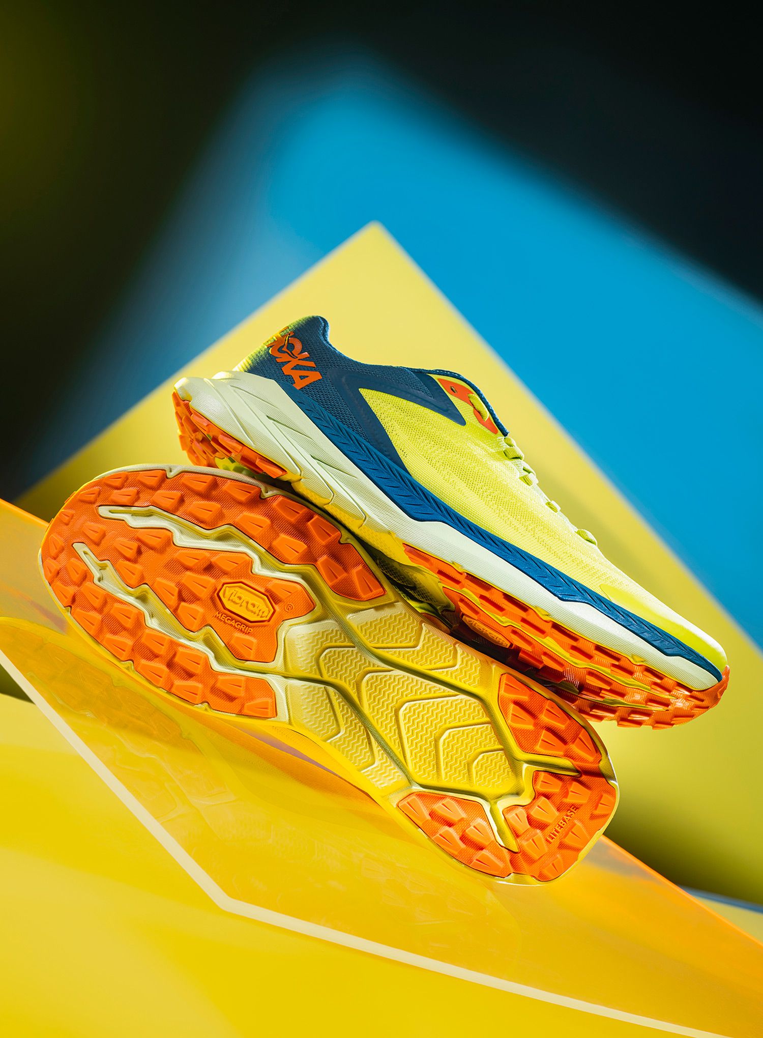 Черевики для трейлу Hoka Zinal - evening primrose/blue coral