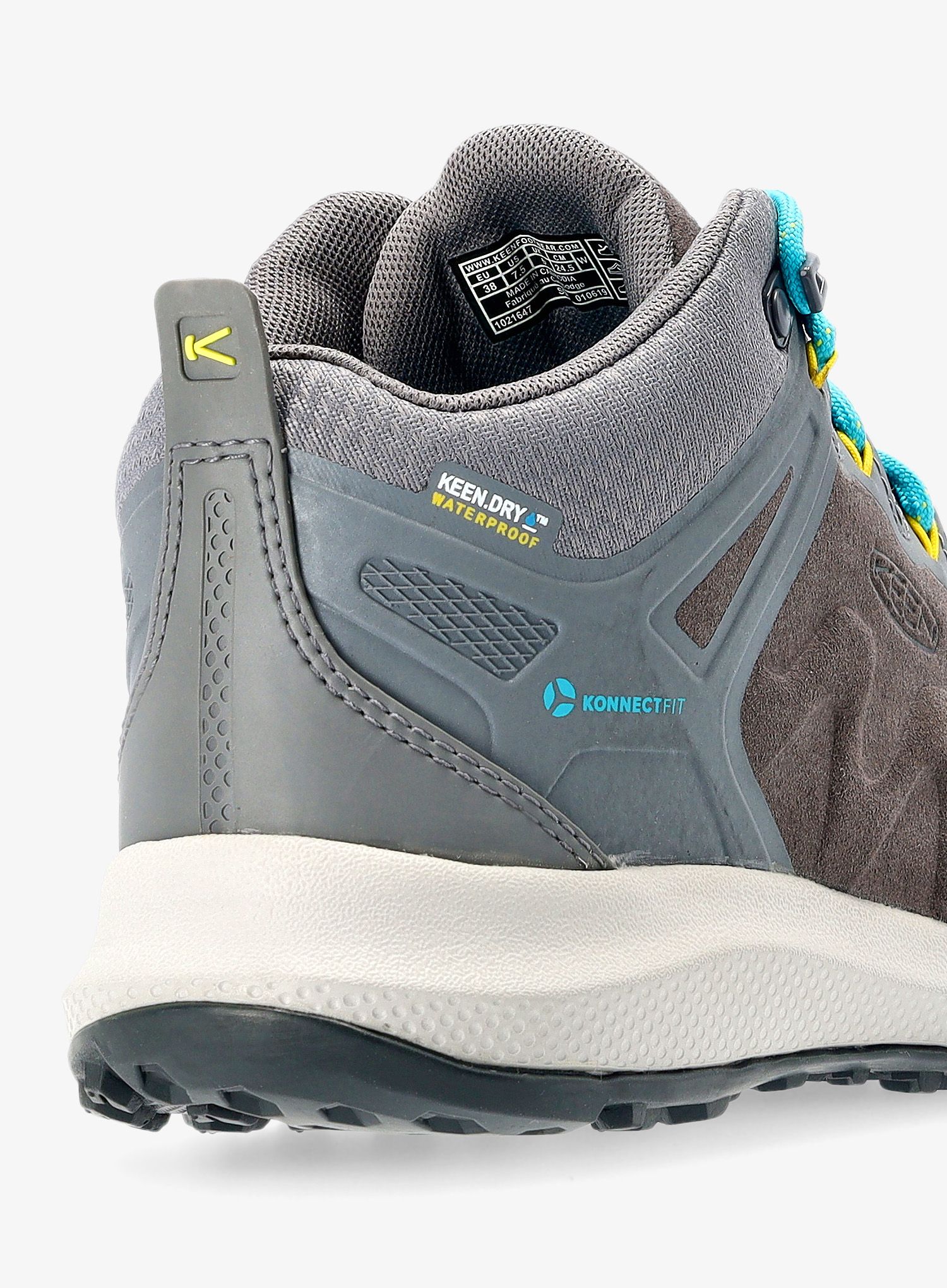 Черевики туристичні жіночі Keen Explore Mid WP - steel grey/bright turquoise