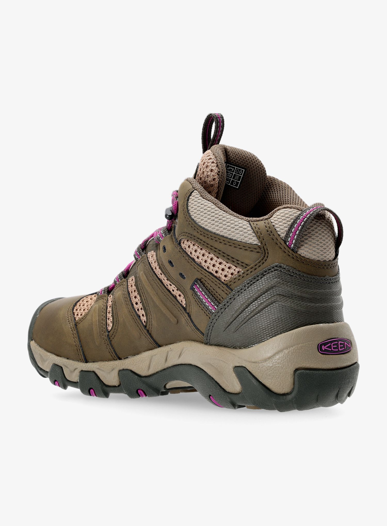 Черевики туристичні жіночі Keen Koven Mid Wp - bungee cord/wood violet