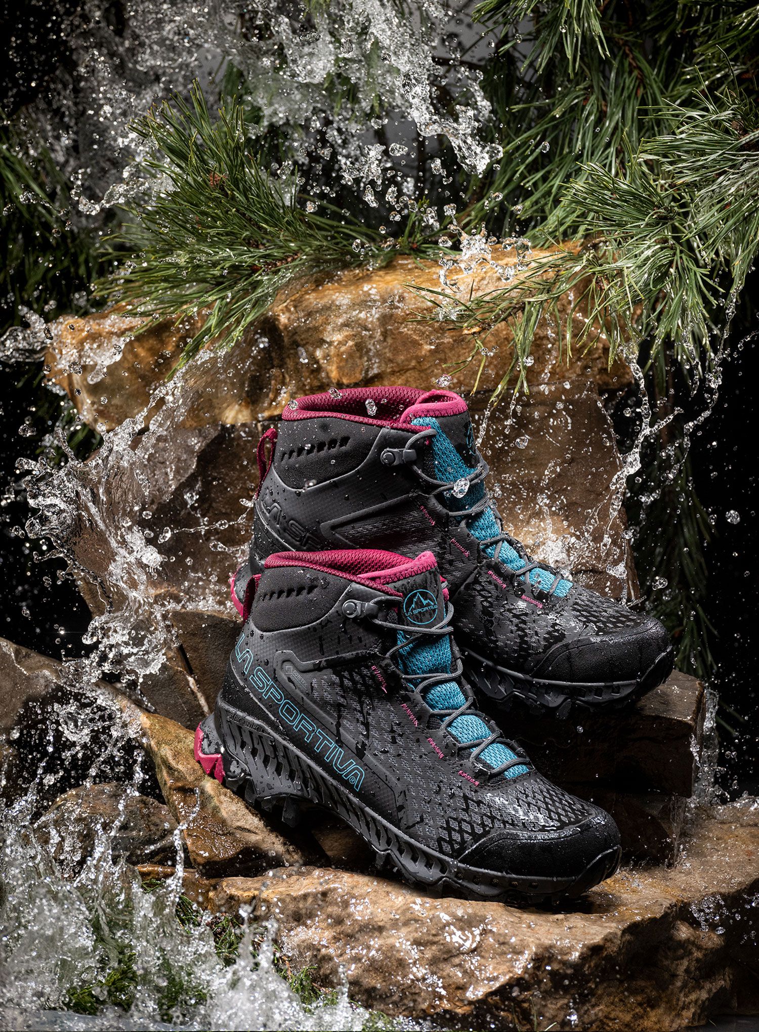 Черевики туристичні жіночі La Sportiva Stream GTX - black/topaz