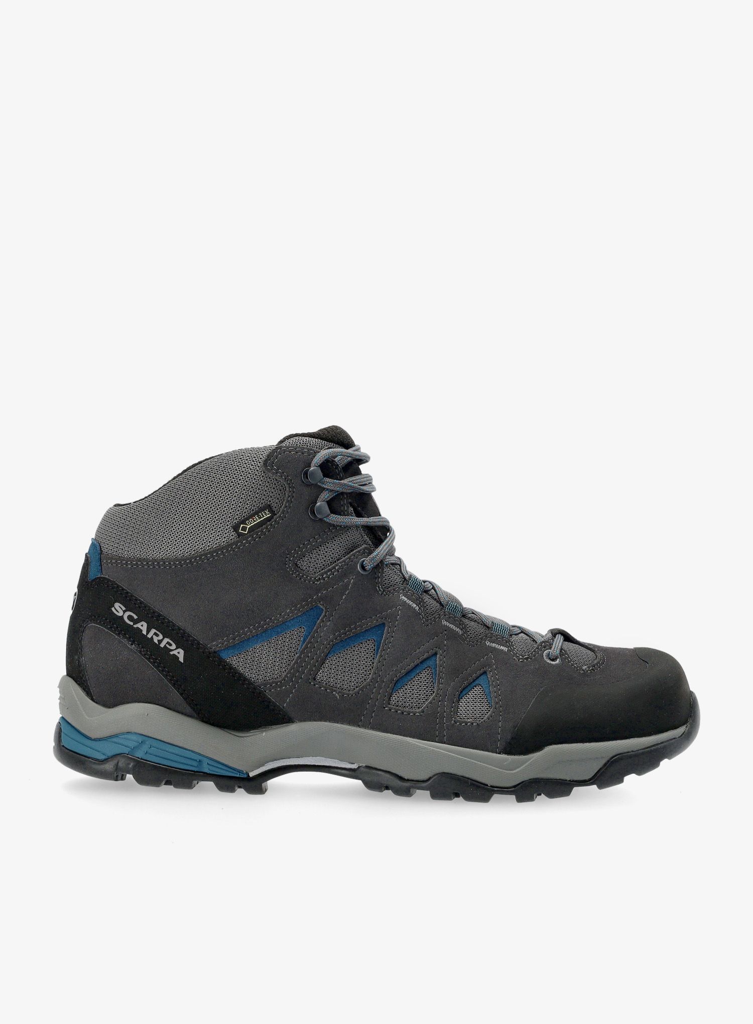 Черевики туристичні Scarpa Moraine Mid GTX - gray/storm gray/lake blue
