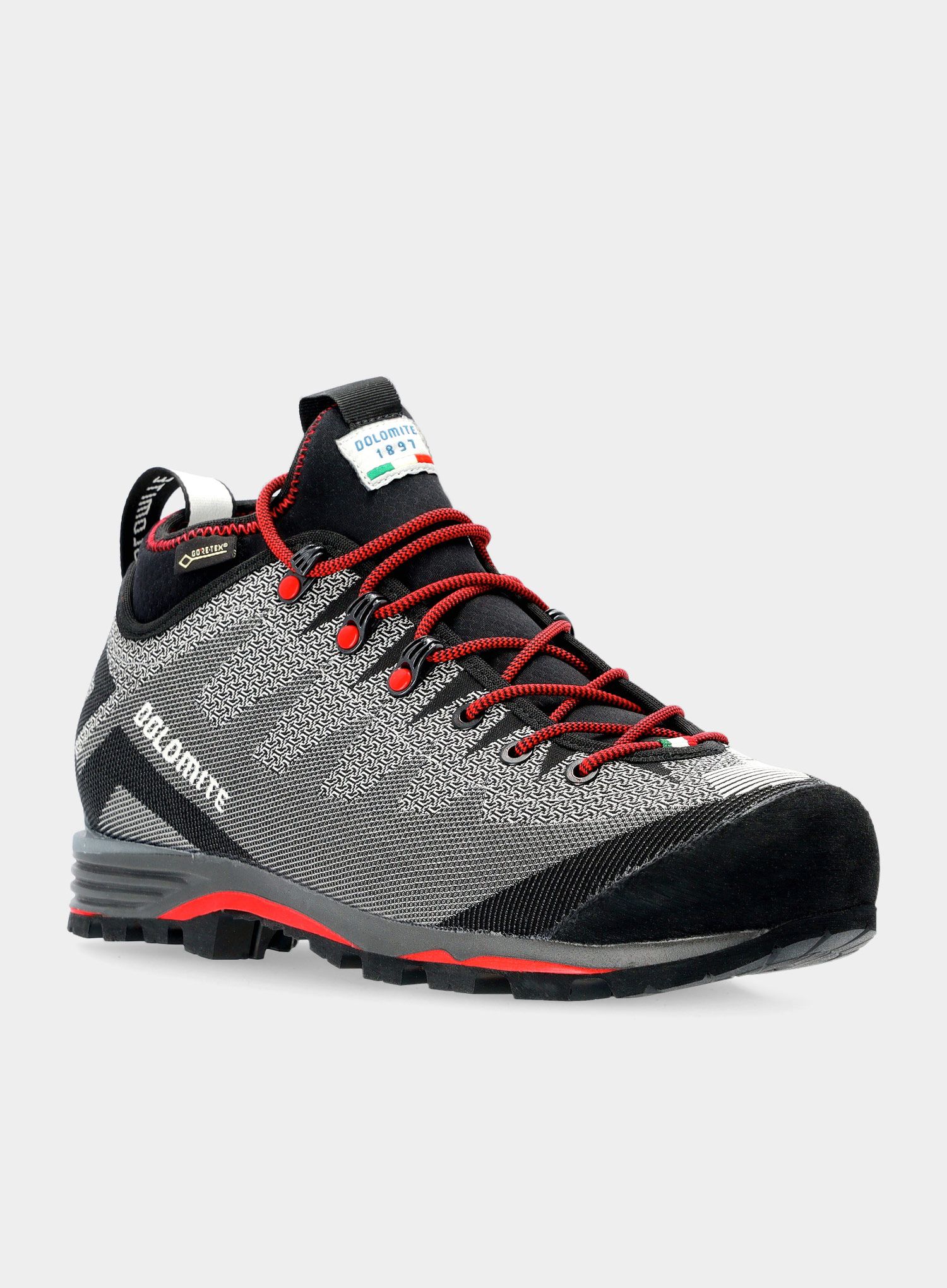 Черевики високогірні Dolomite Veloce GTX - pewter grey/fiery red