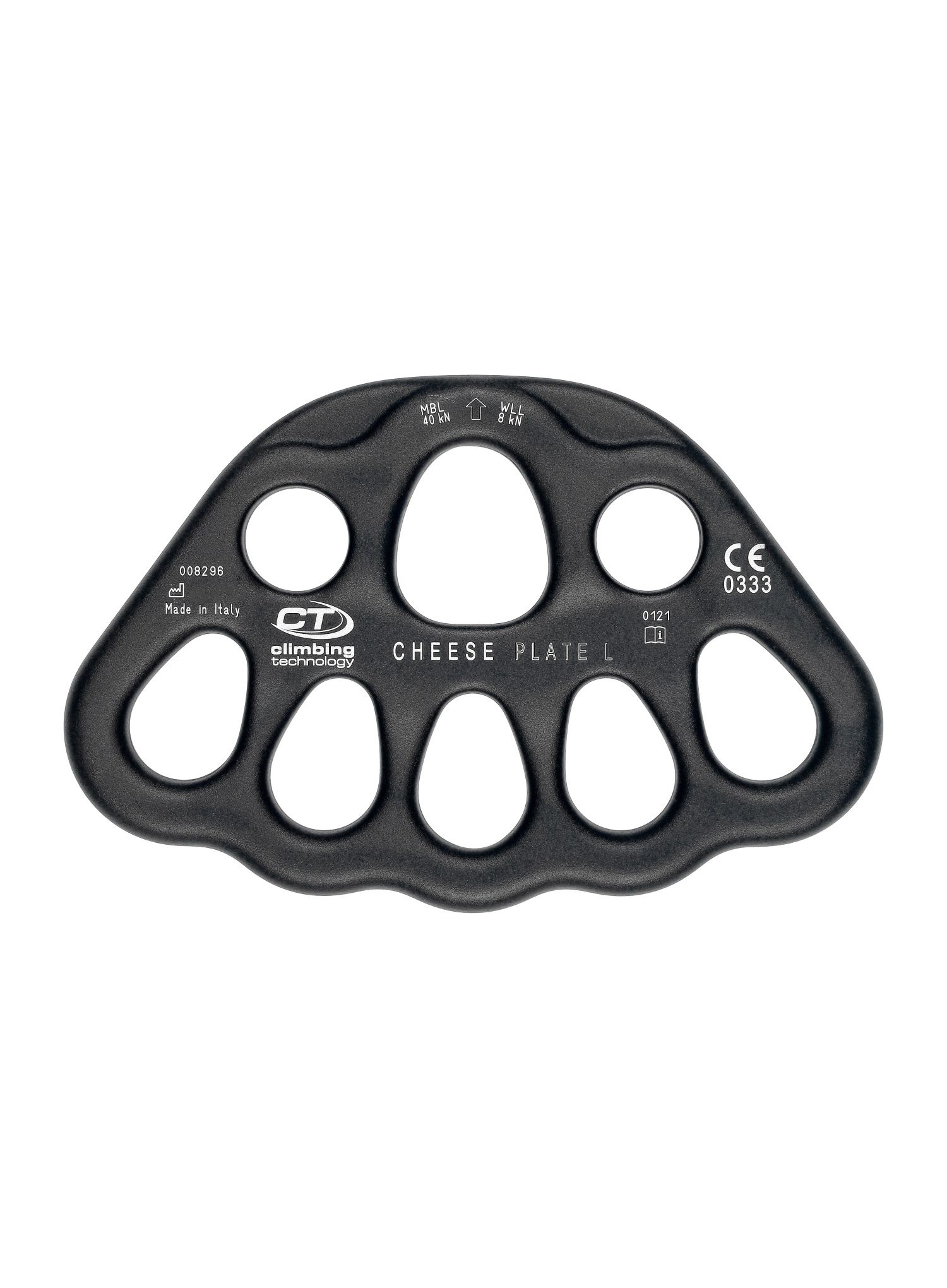 Шлямбурне вухо Climbing Technology Cheese Plate L - black