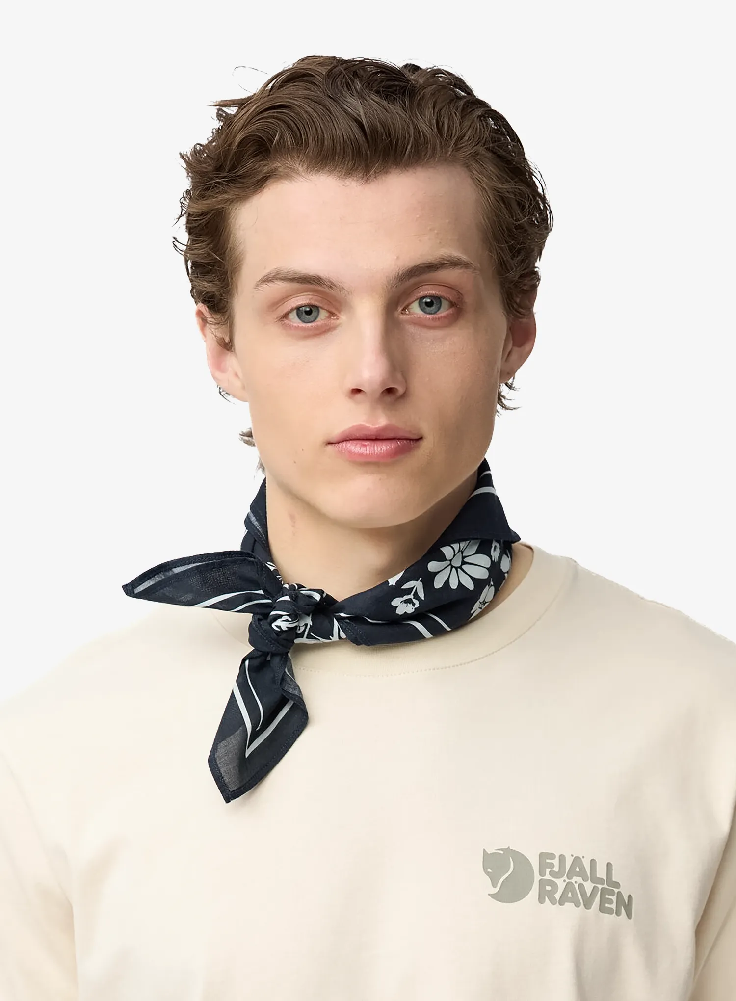 Пов'язка Fjallraven Fjallblomster Bandana - dark navy