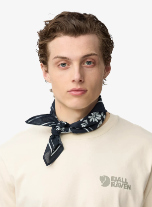 Пов'язка Fjallraven Fjallblomster Bandana - dark navy