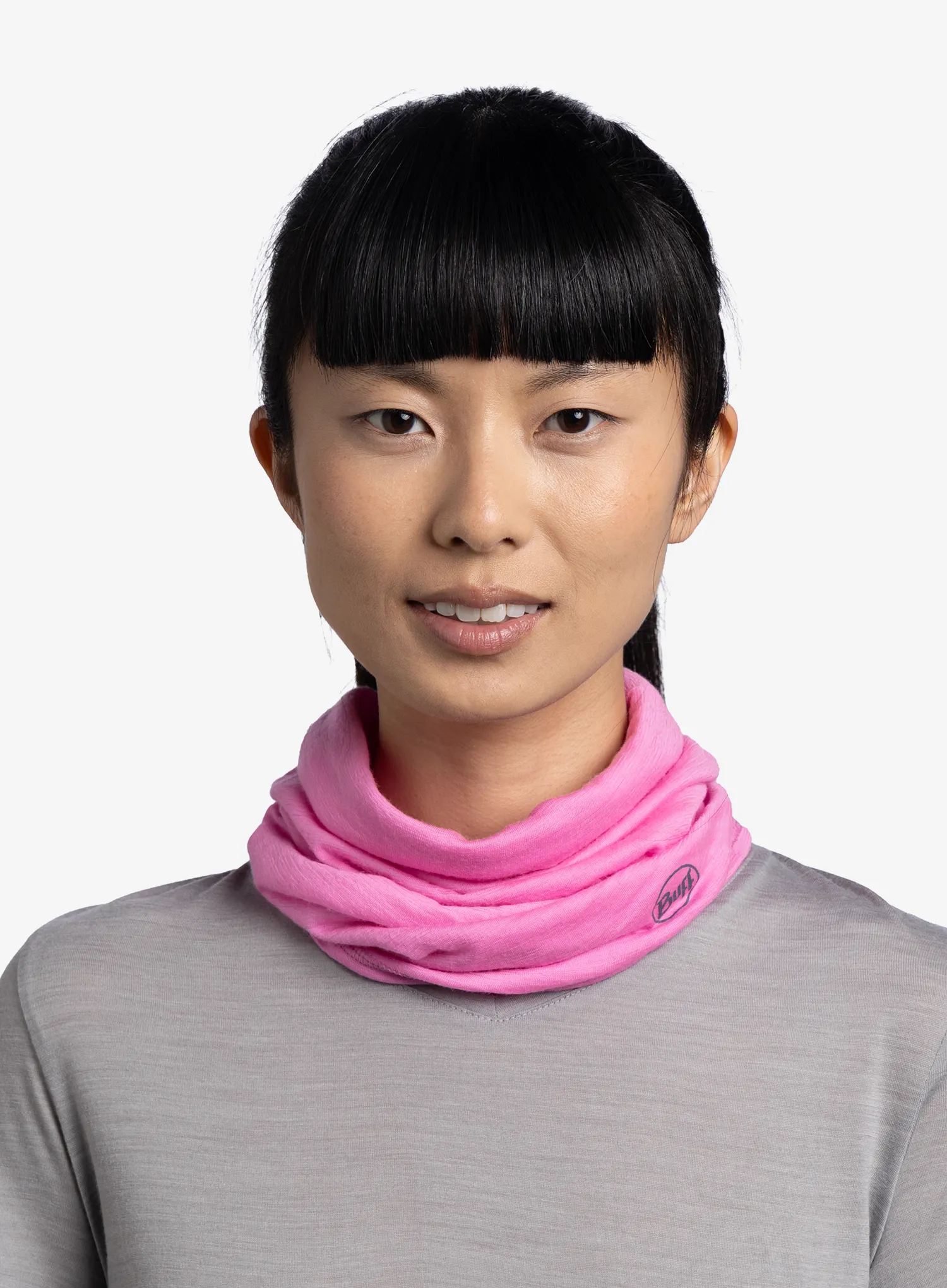 Пов'язка Buff Lightweight Merino Wool - solid fluor fuchsia