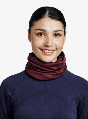 Пов'язка Buff Lightweight Merino Wool - solid garnet