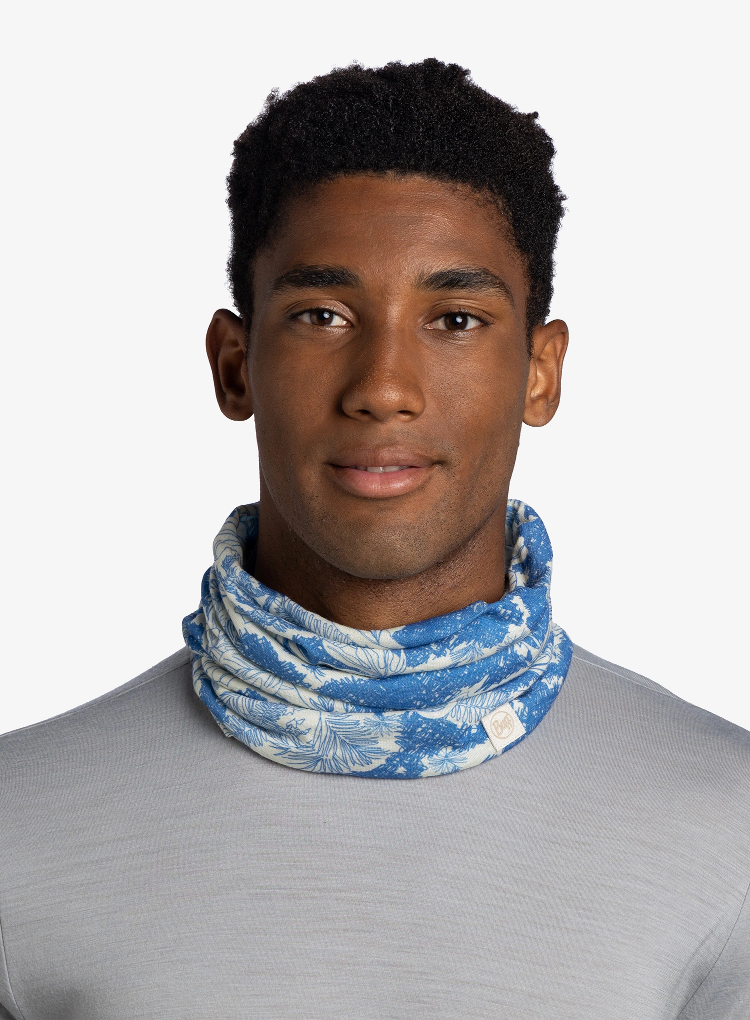 Пов'язка Buff Merino Lightweight Digital Prints - loer blue