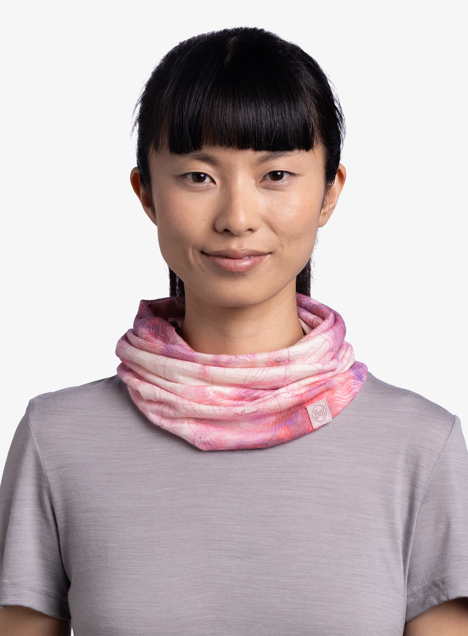 Пов'язка Buff Merino Lightweight Digital Prints - orisa pink azalea
