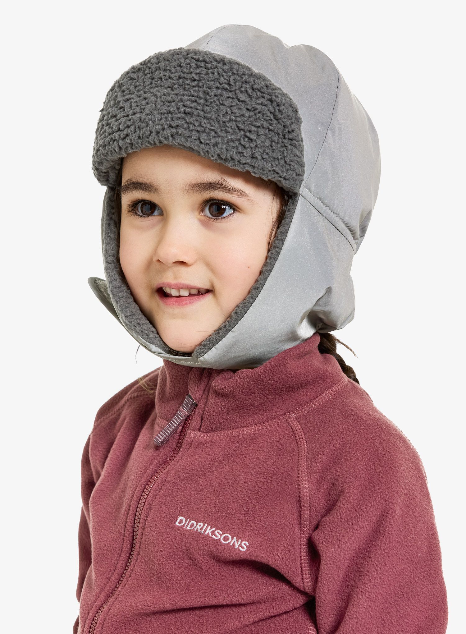 Шапка для дітей Didriksons Biggles Reflective Cap - silver