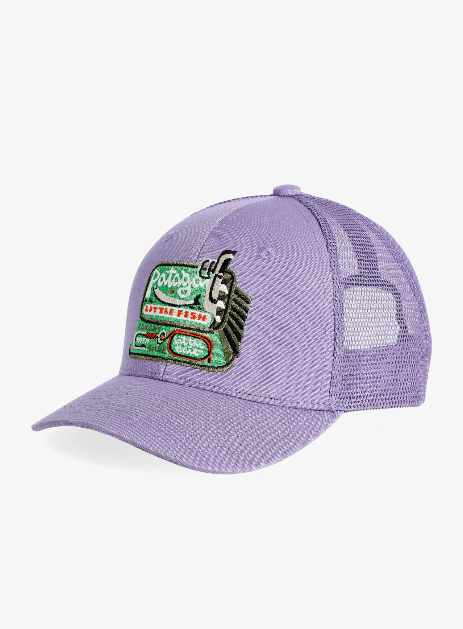 Шапка для дітей Patagonia Trucker Hat - little fish/concrete purple