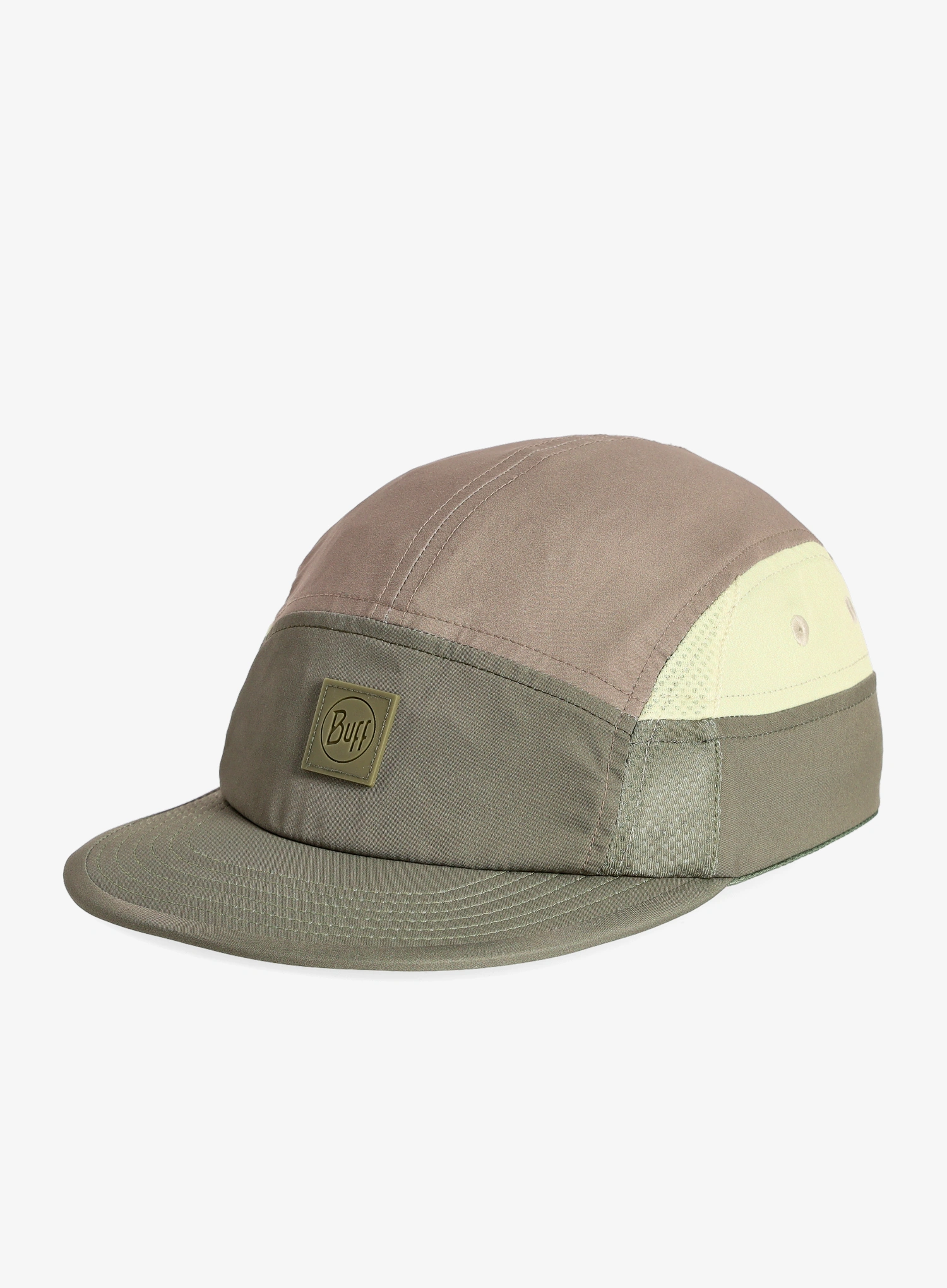 Шапка для бігу Buff 5 Panel Go Cap - domus khaki