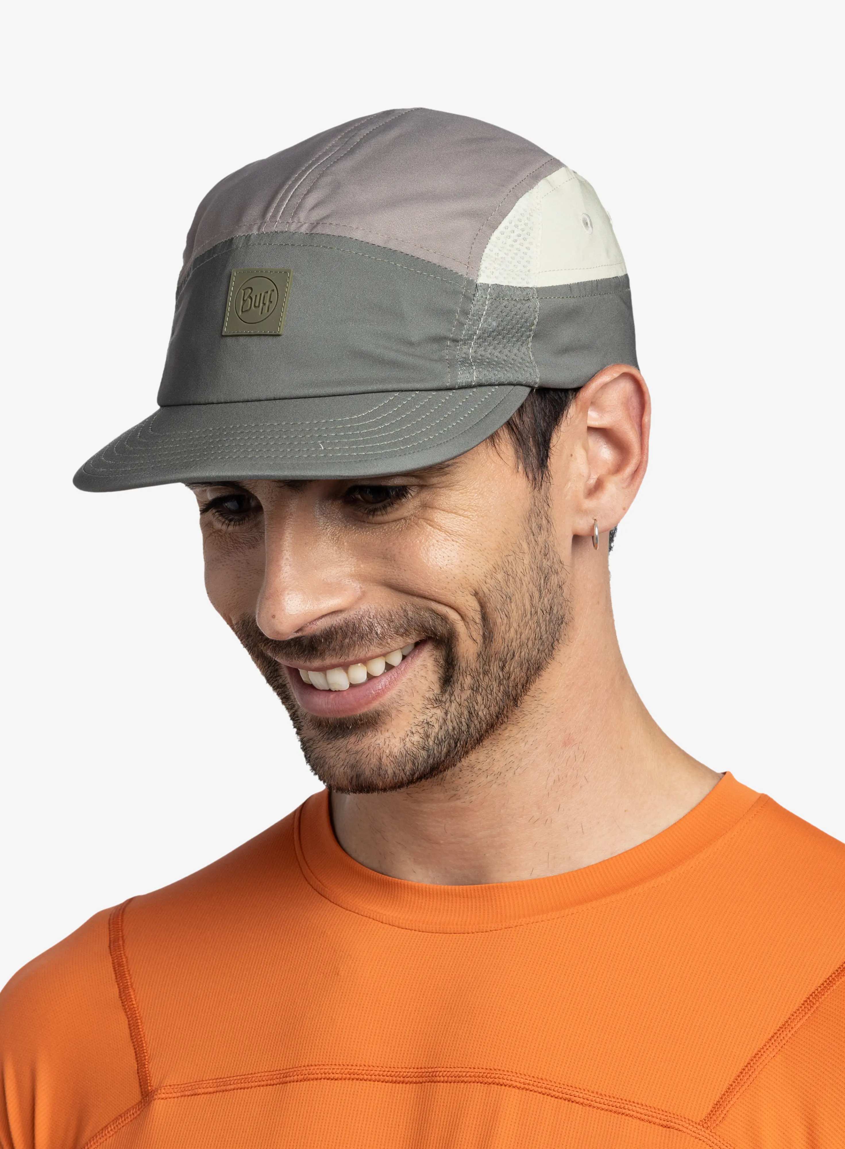 Шапка для бігу Buff 5 Panel Go Cap - domus khaki