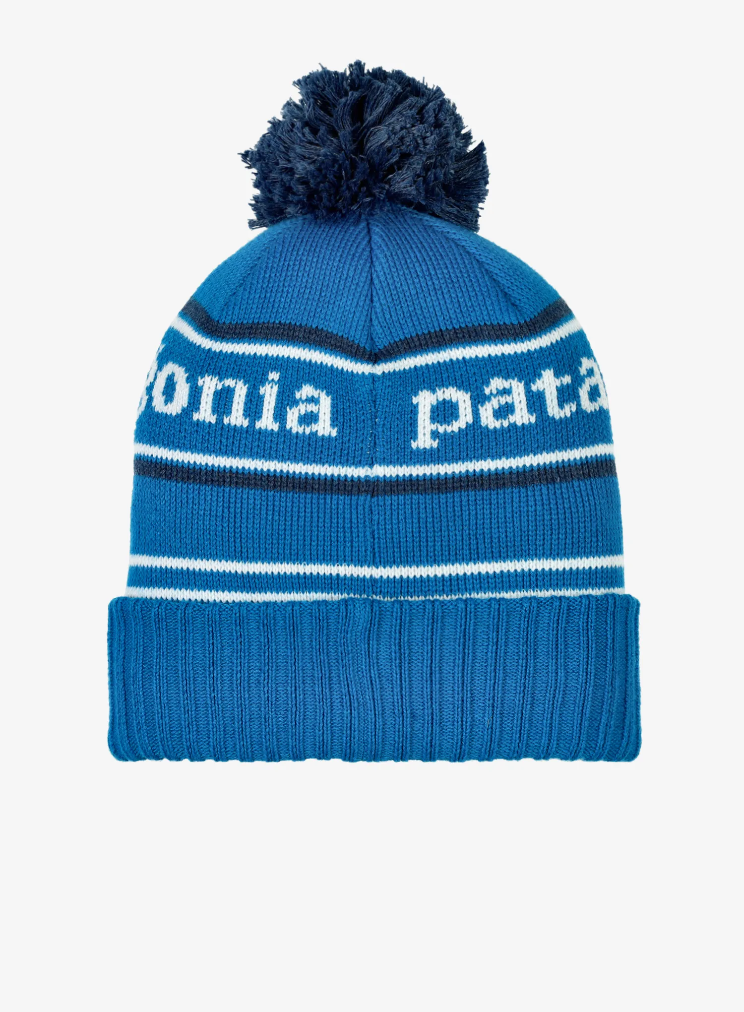 Шапка дитяча Patagonia Powder Town Beanie - park stripe/endless blue