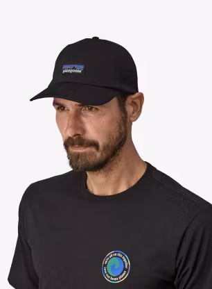Шапка Patagonia P-6 Label Trad Cap - black