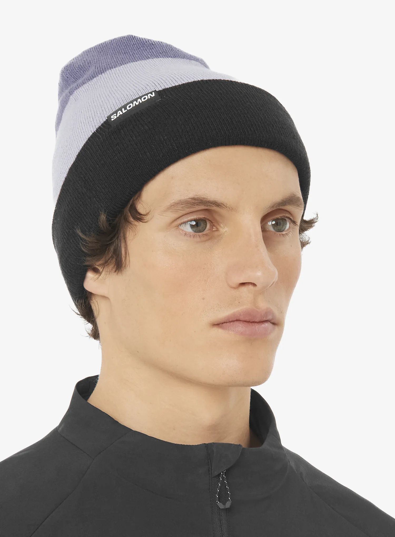 Шапка Salomon Flatspin Reversible Beani - black/cosmic sky/blue granite