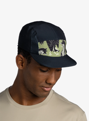 Кепка Buff 5 Panel go Cap - rub chomp black
