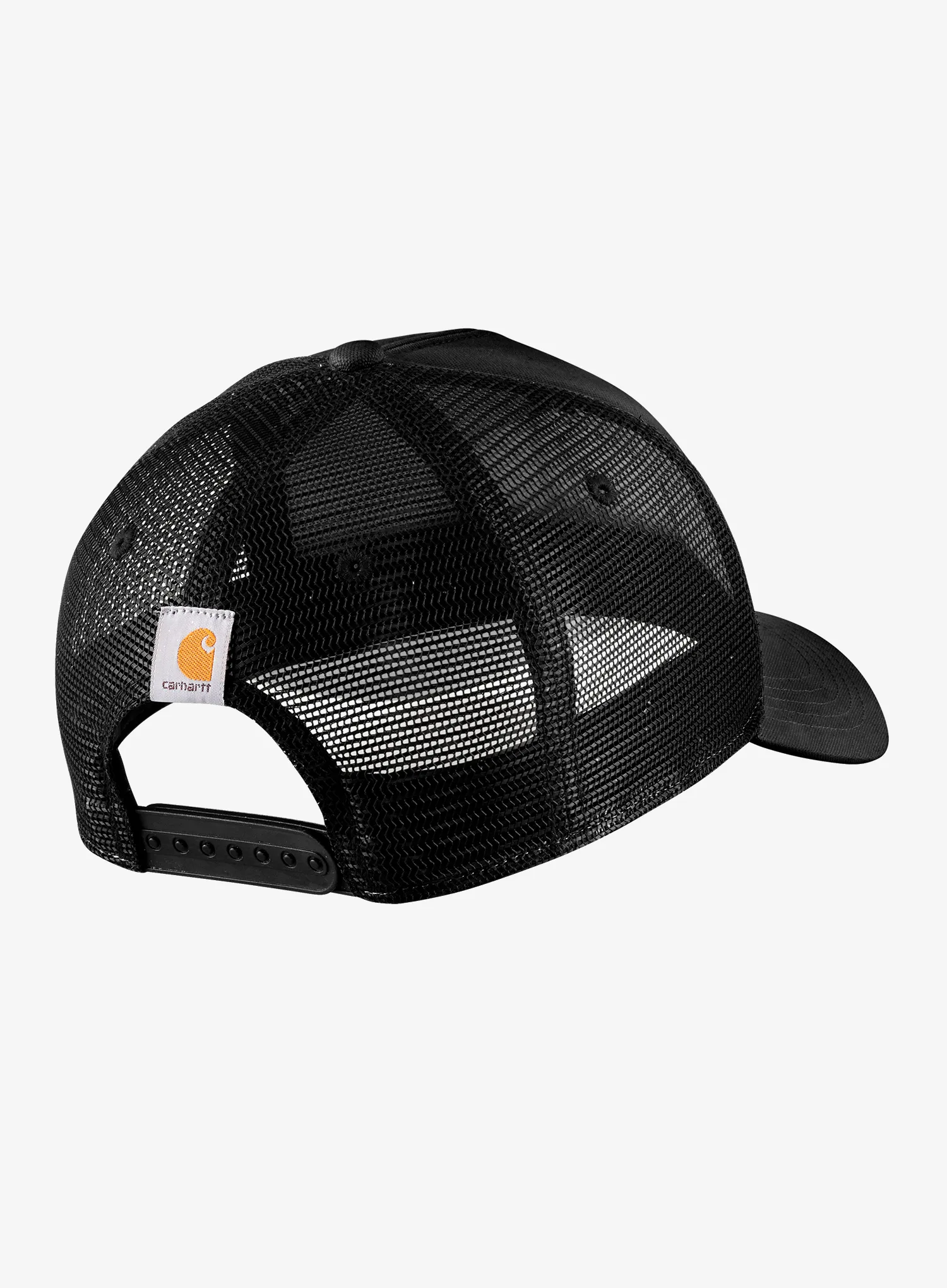 Кепка Carhartt Rugged Flex Twill Mesh-Back Script Patch Cap - black