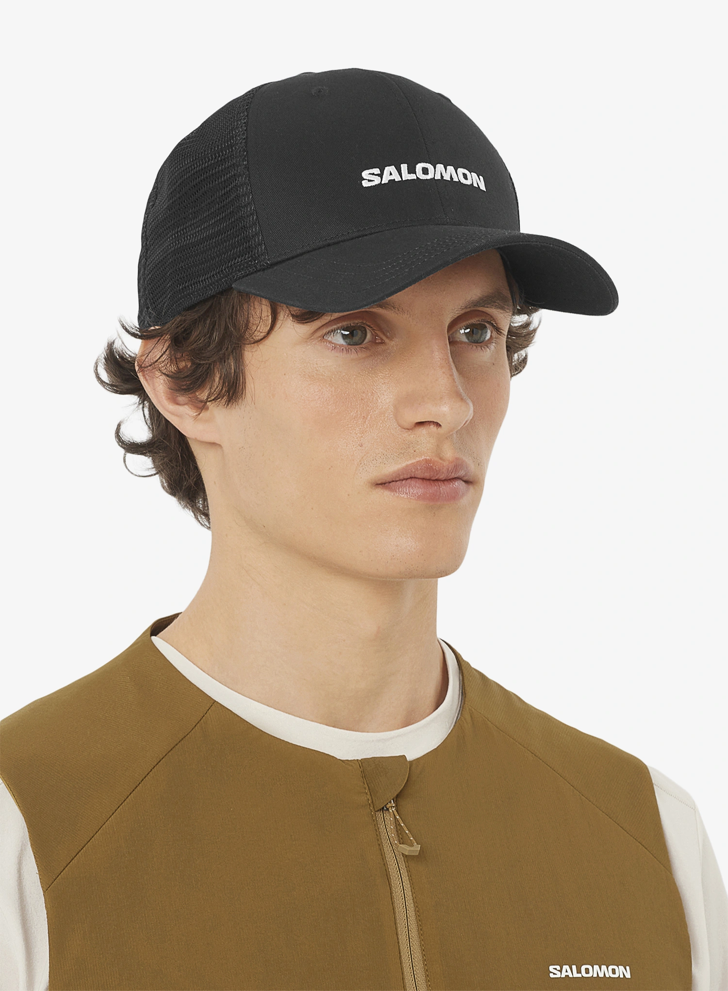 Кепка Salomon Logo Trucker Cap - deep black