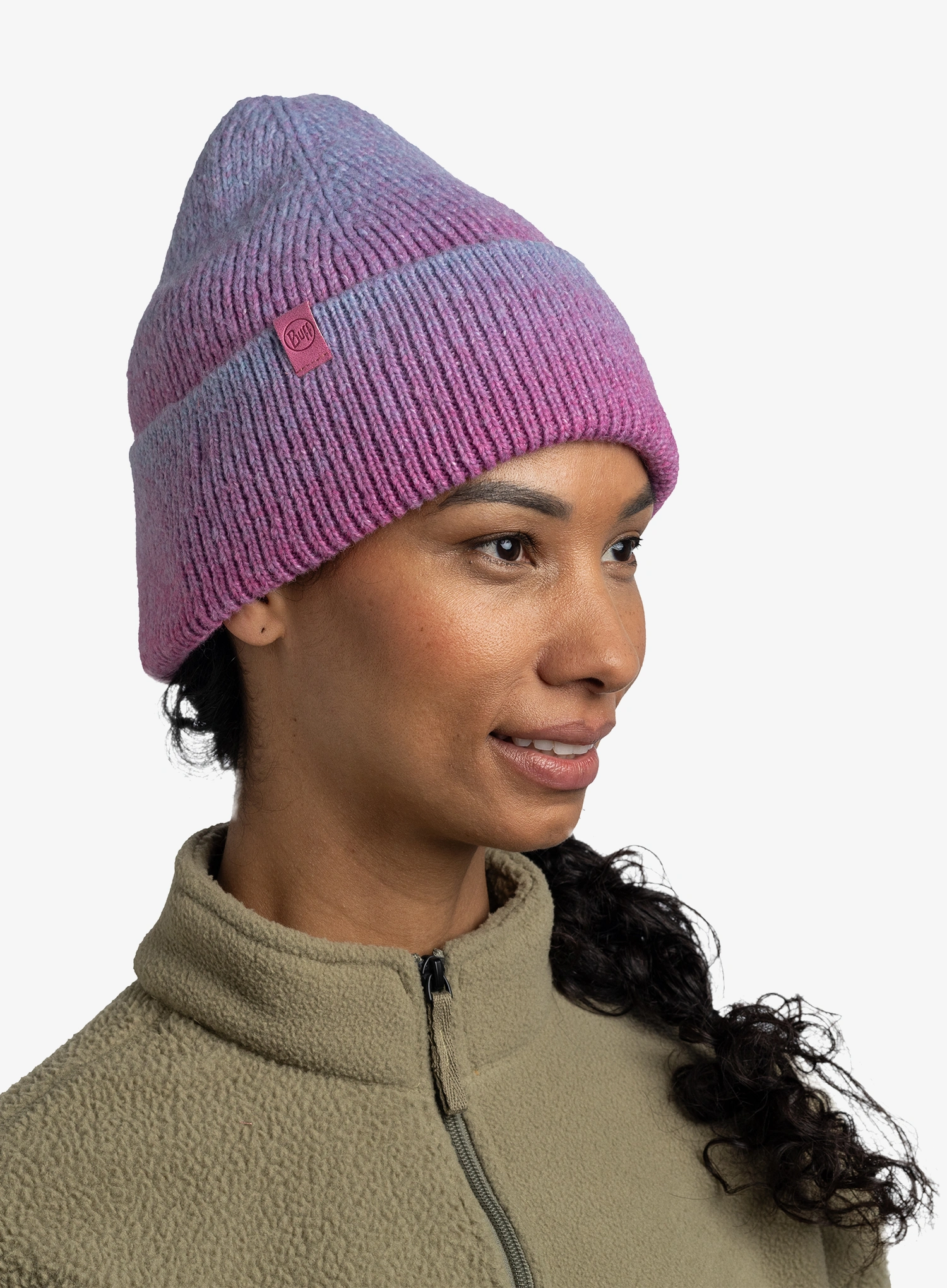 Шапка зимова Buff Knitted Beanie Marin - orchid